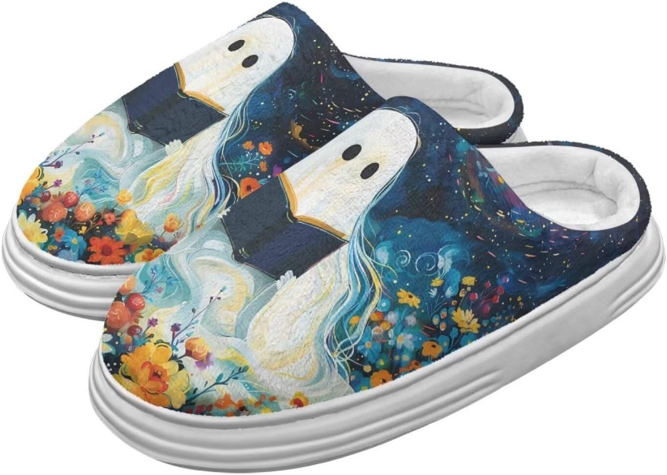 Домашние тапочки Chririnla для женщин и мужчин с эффектом памяти, толстая EVA подошва, мягкие, без застежки, противоскользящие, уютные, для дома и улицы, Book Ghost
Домашние тапочки Chririnla для женщин и мужчин с эффектом памяти, толстая EVA подошва, мягкие, без застежки, противоскользящие, уютные, для дома и улицы, Book Ghost