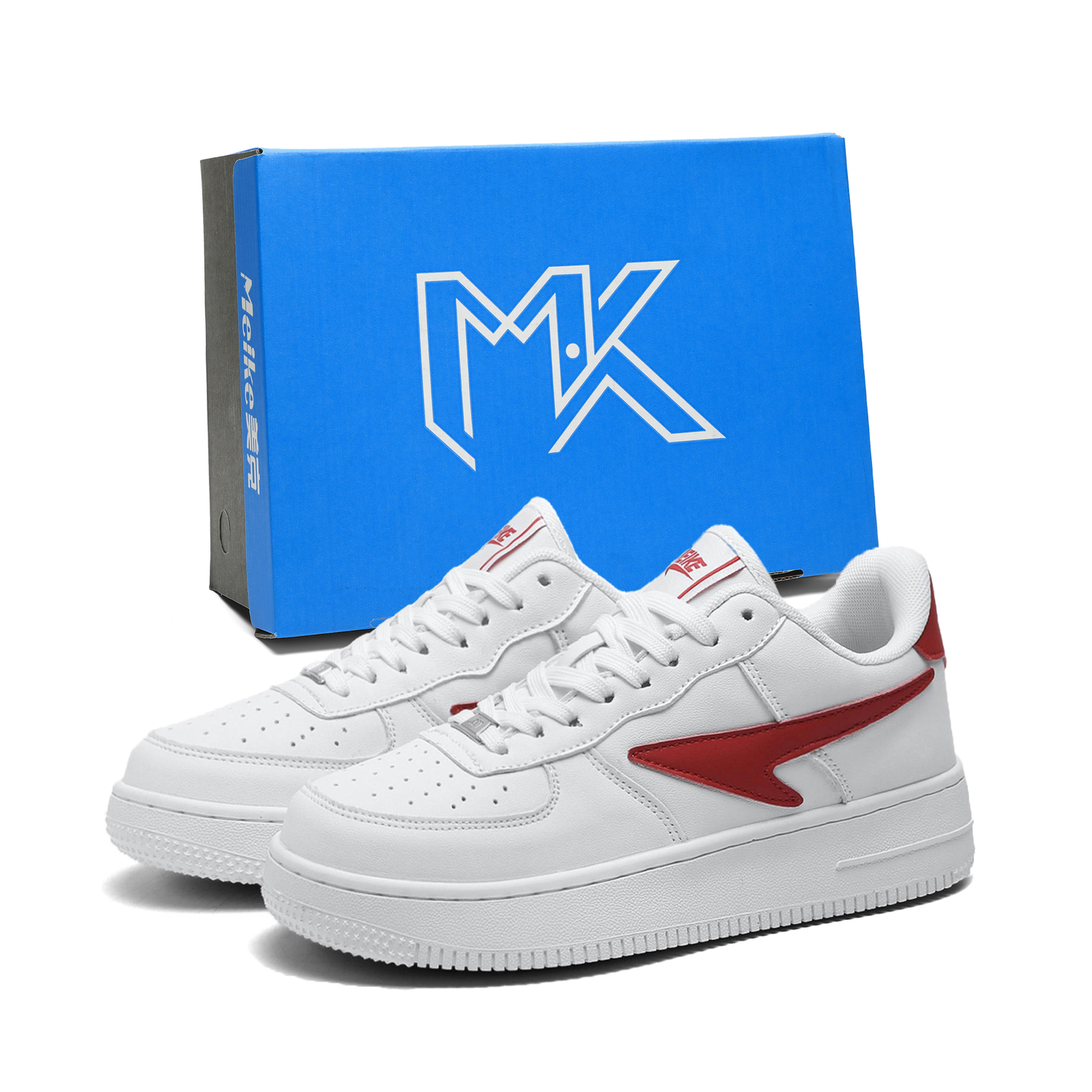 MEIKE Стойкие к скольжению и истиранию унисекс скейтерские кеды низкие белые светло-зеленые бело-красные (в коробке), цвет White Red (Box)
MEIKE Стойкие к скольжению и истиранию унисекс скейтерские кеды низкие белые светло-зеленые бело-красные (в коробке), цвет White Red (Box)