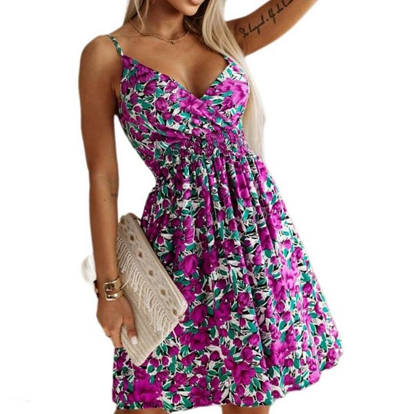 Женское летнее платье без рукавов на тонких бретелях с цветочным принтом и v-образным вырезом Yesfashion, Purple Flower
Женское летнее платье без рукавов на тонких бретелях с цветочным принтом и v-образным вырезом Yesfashion, Purple Flower