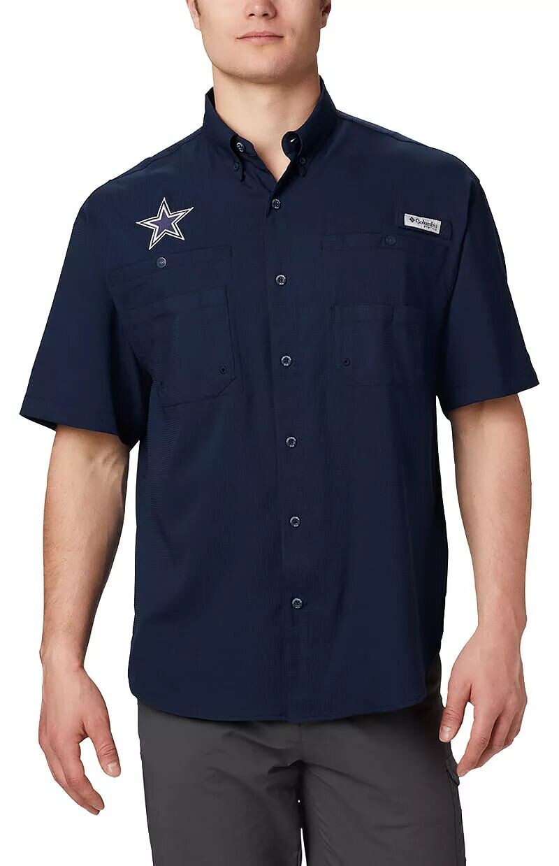 Мужская темно-синяя тканая футболка Columbia Dallas Cowboys Tamiami
Мужская темно-синяя тканая футболка Columbia Dallas Cowboys Tamiami