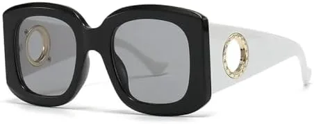 Полые квадратные солнцезащитные очки большого размера для женщин и мужчин, винтажные панк-очки, модные, в крупной оправе, элегантные MTZJH, Black Light Black
Полые квадратные солнцезащитные очки большого размера для женщин и мужчин, винтажные панк-очки, модные, в крупной оправе, элегантные MTZJH, Black Light Black