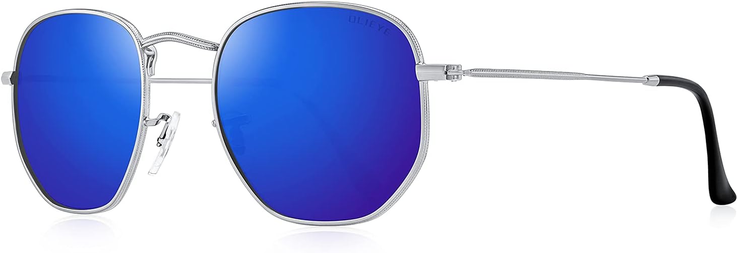 Винтажные квадратные поляризованные солнцезащитные очки для женщин и мужчин. Классические маленькие солнцезащитные очки с зеркальными линзами OLIEYE, Silver Frame/Dark Blue Lens/Silver Temples
Винтажные квадратные поляризованные солнцезащитные очки для женщин и мужчин. Классические маленькие солнцезащитные очки с зеркальными линзами OLIEYE, Silver Frame/Dark Blue Lens/Silver Temples