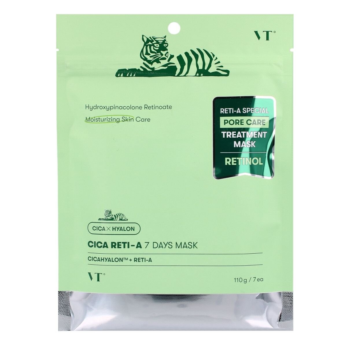 VT Cosmetics, Cica Reti-A 7 Days Mask, Набор масок с ретинолом, 7 шт
VT Cosmetics, Cica Reti-A 7 Days Mask, Набор масок с ретинолом, 7 шт