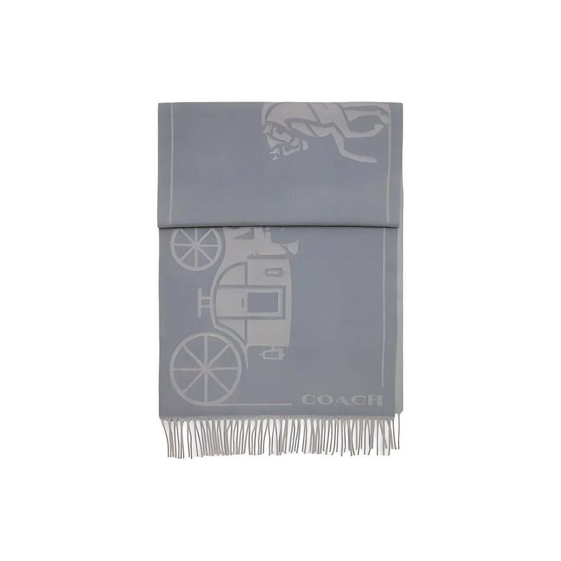 COACH Шерстяной кашемировый вязаный шарф унисекс серый, Gray
COACH Шерстяной кашемировый вязаный шарф унисекс серый, Gray