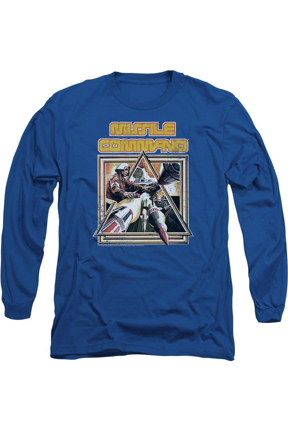 Футболка Atari Missle Commander с длинным рукавом для взрослых Gildan, синий
Футболка Atari Missle Commander с длинным рукавом для взрослых Gildan, синий