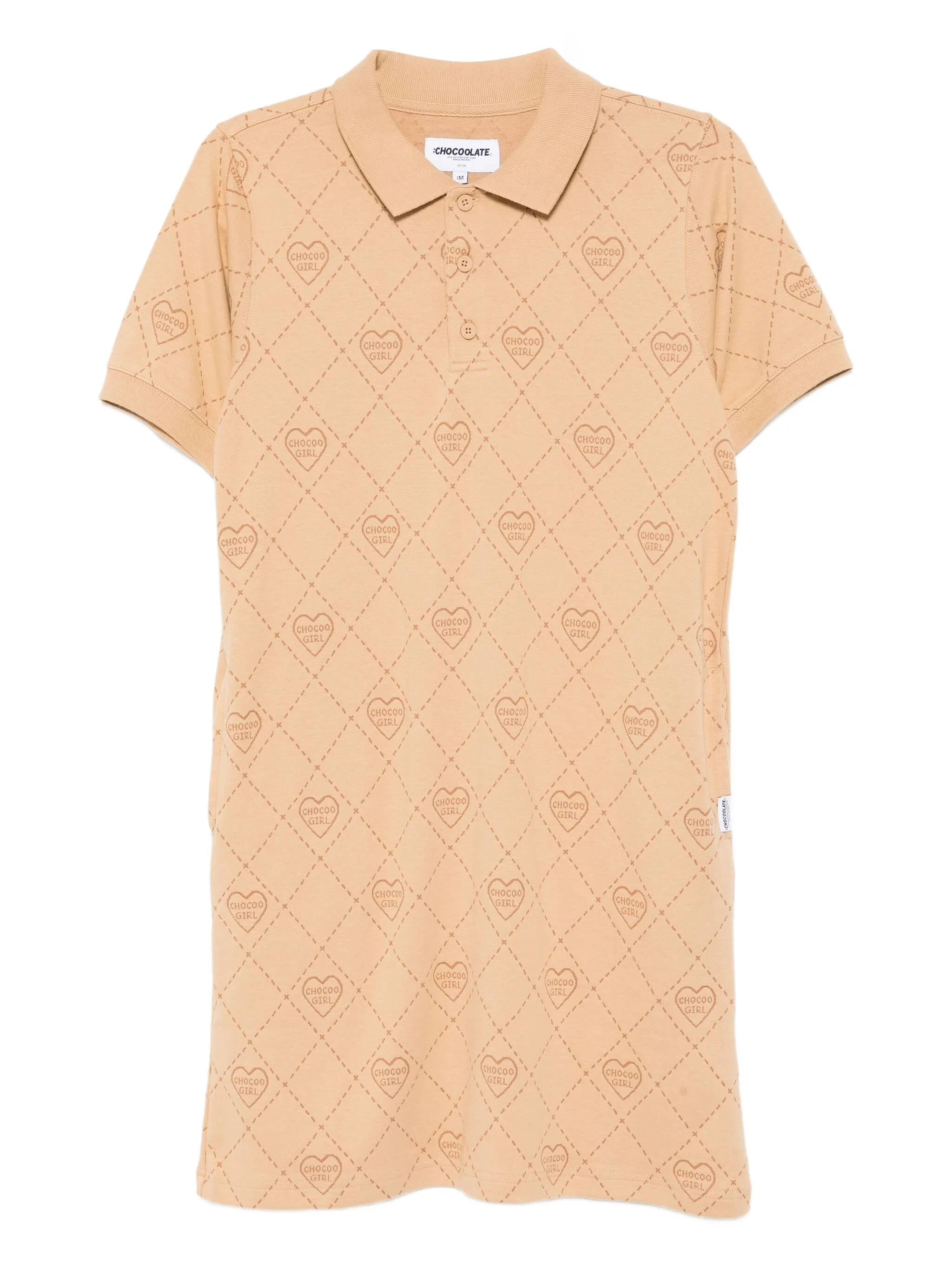 Платье с воротником поло и логотипом Chocoolate, бежевый
Платье с воротником поло и логотипом Chocoolate, бежевый
