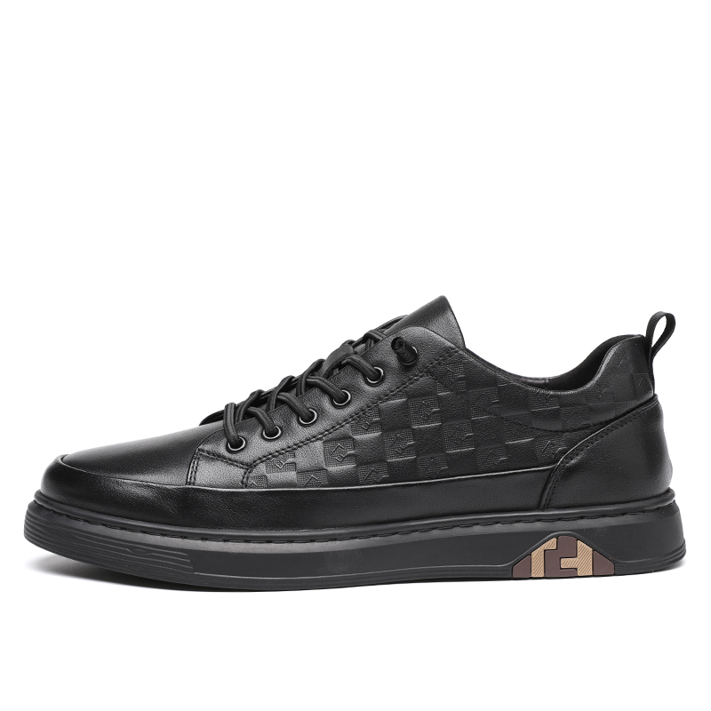 LINSEN Скользоустойчивые, износостойкие и сбалансированные мужские скейтерские кроссовки лоу-топ черные, цвет Black 
LINSEN Скользоустойчивые, износостойкие и сбалансированные мужские скейтерские кроссовки лоу-топ черные, цвет Black