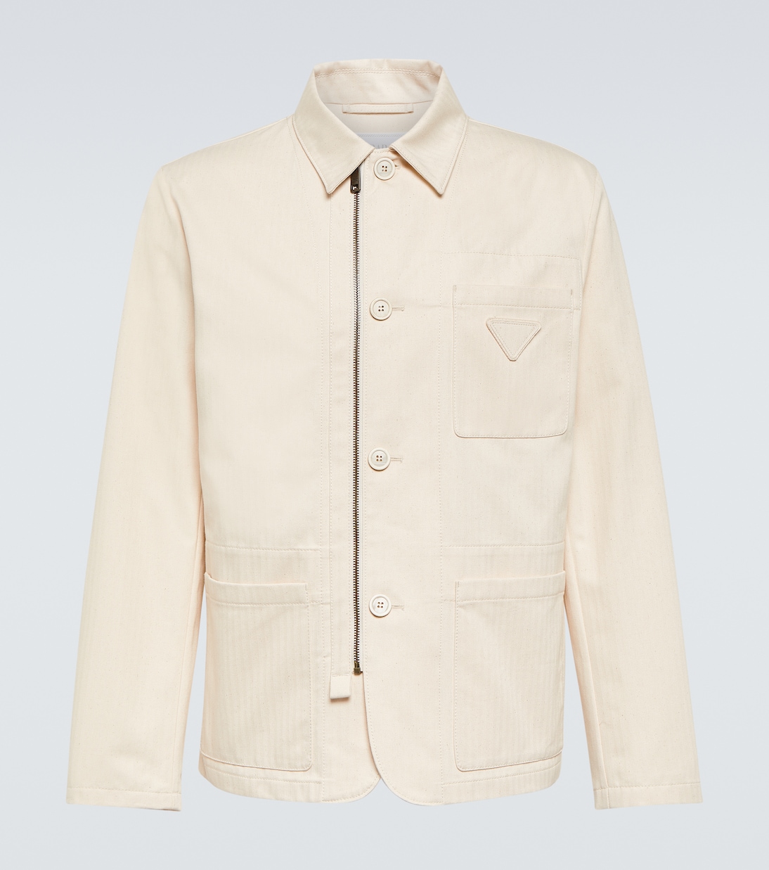 Хлопковая куртка-блузон Prada, Naturale
Хлопковая куртка-блузон Prada, Naturale