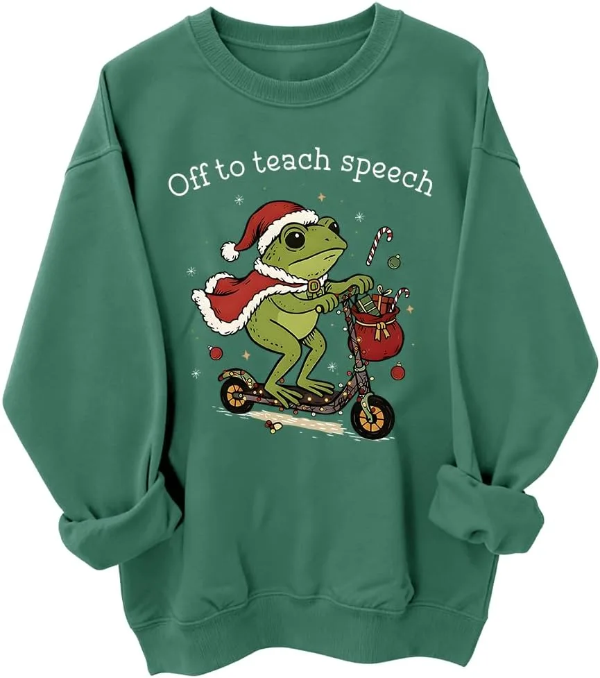Толстовка с принтом Off To Teach Speech, рождественская худи с лягушкой woati
Толстовка с принтом Off To Teach Speech, рождественская худи с лягушкой woati
