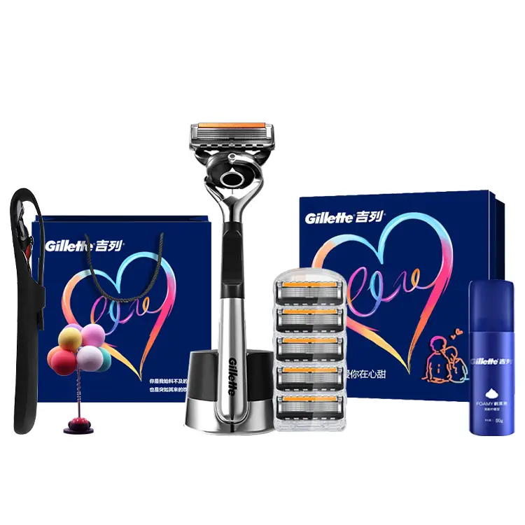 Бритва ручная, 5 лезвий, 1 держатель для ножей, 2 сменные головки/5 сменных головок, бритвенный станок, импортный портативный футляр Gillette
Бритва ручная, 5 лезвий, 1 держатель для ножей, 2 сменные головки/5 сменных головок, бритвенный станок, импортный портативный футляр Gillette