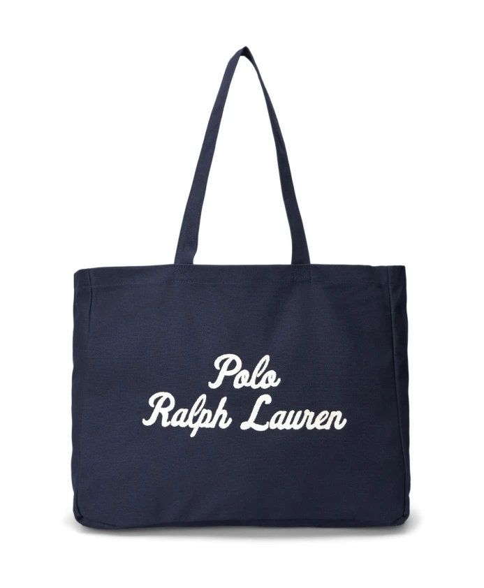 Вышитая холщовая сумка-шоппер Ralph Lauren, синий
Вышитая холщовая сумка-шоппер Ralph Lauren, синий