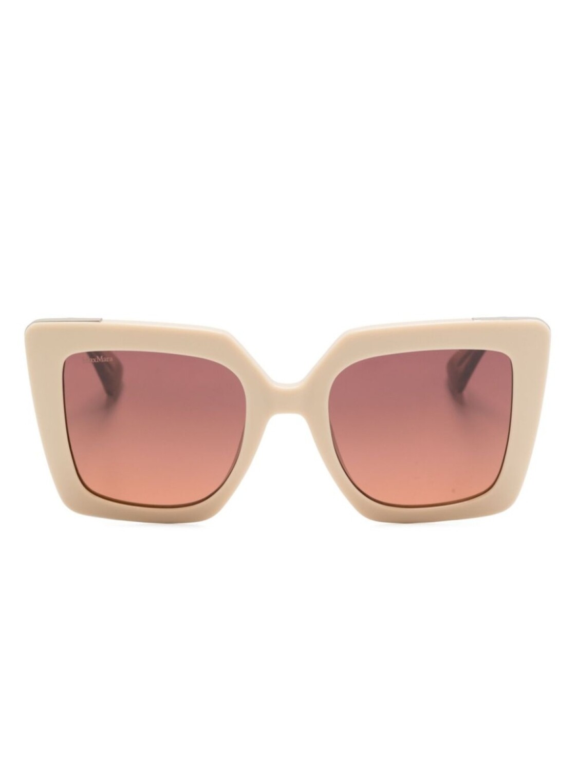 Солнцезащитные очки в оправе 'кошачий глаз' с логотипом Max Mara Eyewear, зеленый