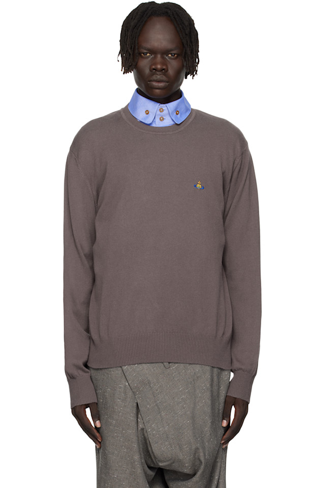 Vivienne Westwood Коричневый свитер Alex с круглым вырезом
Vivienne Westwood Коричневый свитер Alex с круглым вырезом