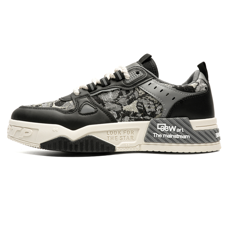 TONYBEAR Скользоустойчивые износостойкие мужские скейтерские кеды лоу-топ черные, цвет Black 
TONYBEAR Скользоустойчивые износостойкие мужские скейтерские кеды лоу-топ черные, цвет Black