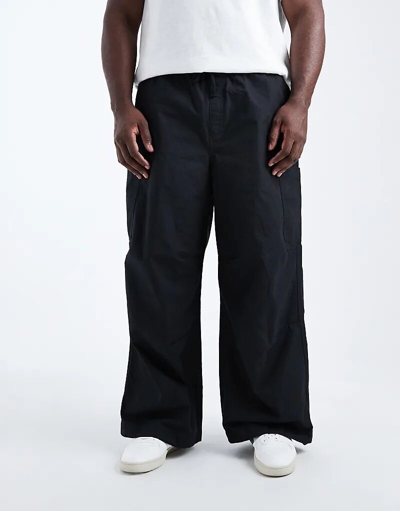 Брюки-карго ASOS DESIGN свободного кроя из черного рипстопа
Брюки-карго ASOS DESIGN свободного кроя из черного рипстопа