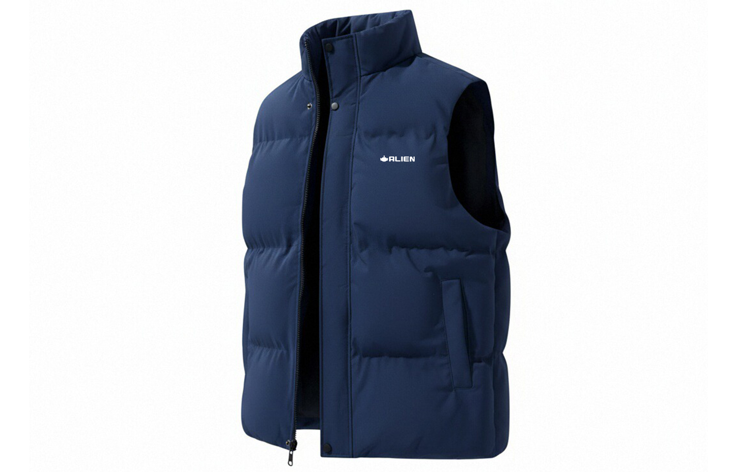 Жилет унисекс с воротником-стойкой и утолщенным низом Disney, темный синий
Жилет унисекс с воротником-стойкой и утолщенным низом Disney, темный синий