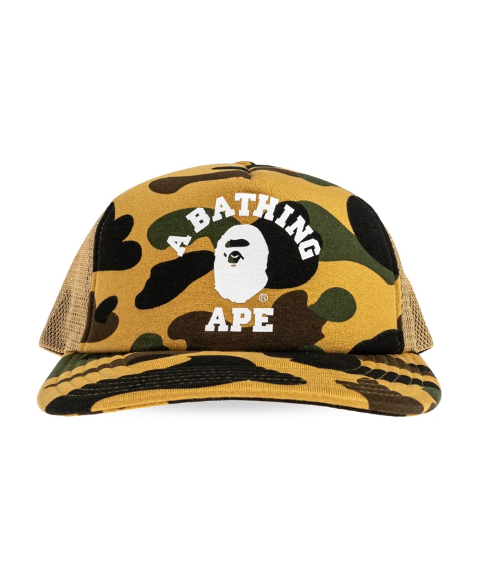 1-Я камуфляжная университетская сетчатая кепка A Bathing Ape, зеленый
1-Я камуфляжная университетская сетчатая кепка A Bathing Ape, зеленый
