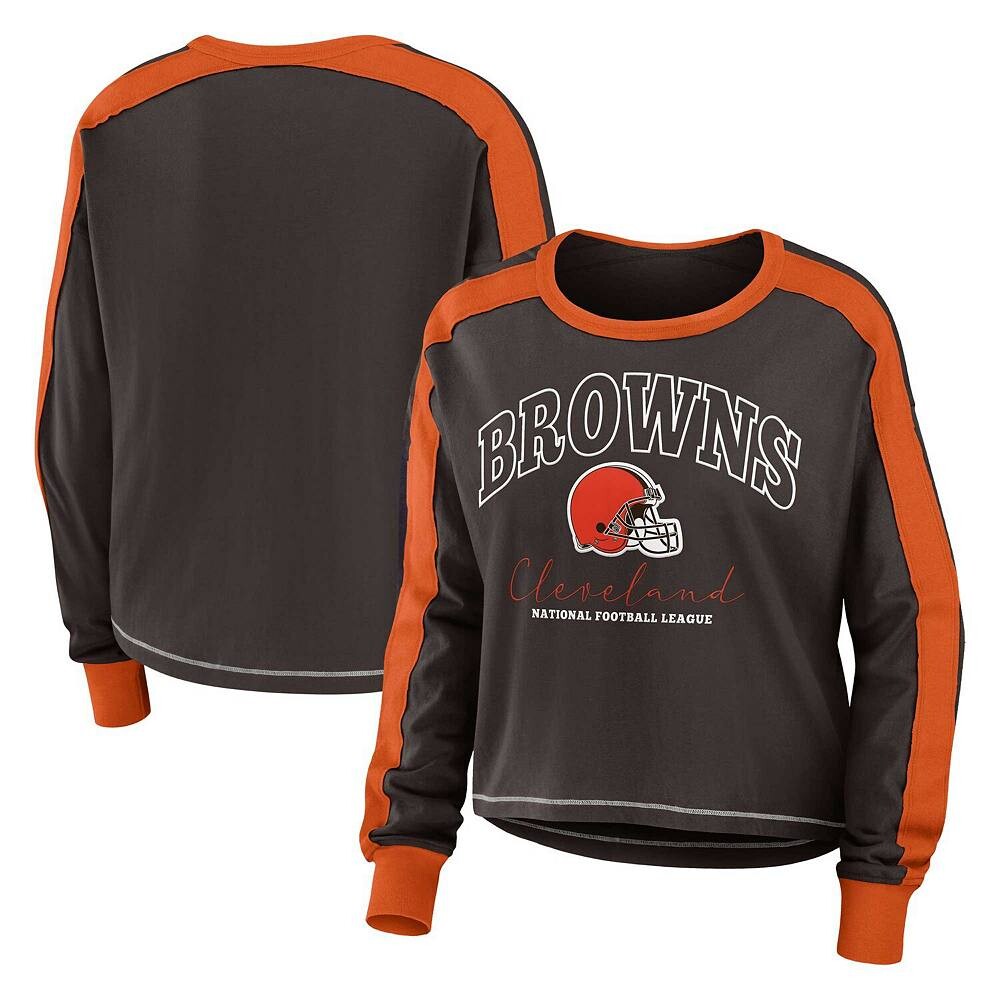Женская WEAR by Erin Andrews Brown Cleveland Browns Футболка больших размеров с длинными рукавами и цветными блоками, цвет Brn Brown
Женская WEAR by Erin Andrews Brown Cleveland Browns Футболка больших размеров с длинными рукавами и цветными блоками, цвет Brn Brown
