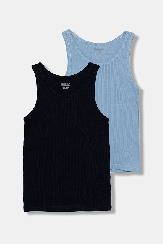 Детский хлопковый топ, упаковка 2 шт. Coccodrillo, синий
Детский хлопковый топ, упаковка 2 шт. Coccodrillo, синий
