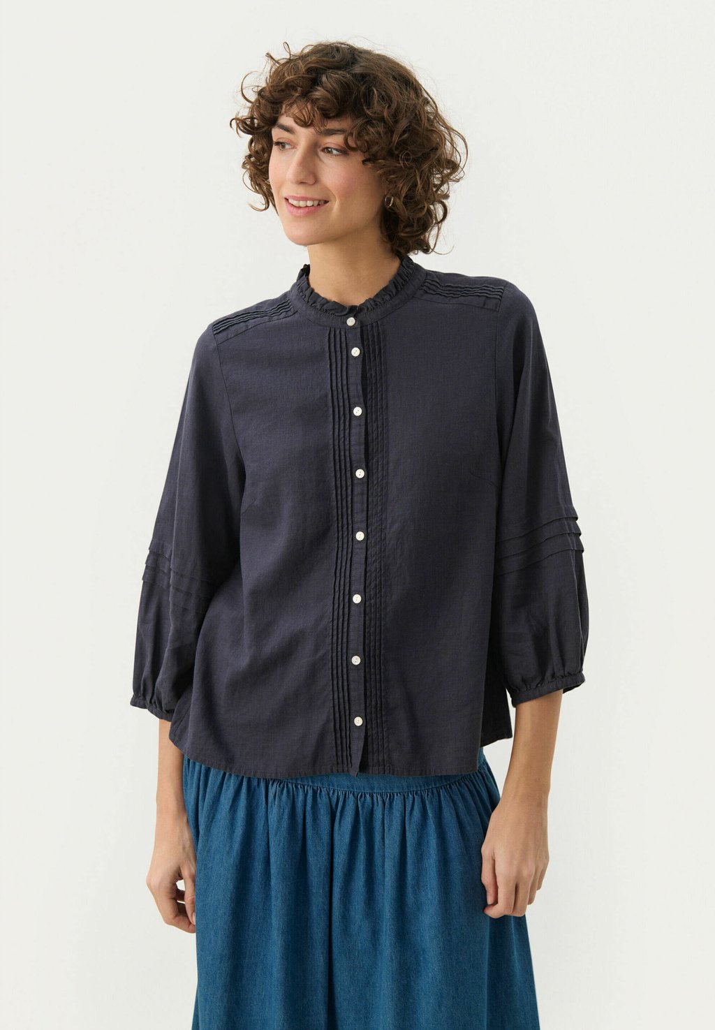 Блузка на пуговицах NASTJA Part Two, темно-синий
Блузка на пуговицах NASTJA Part Two, темно-синий