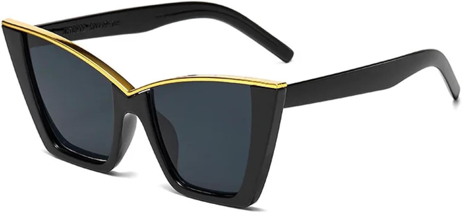 Солнцезащитные очки с защитой от УФ-излучения UV400 | Большие линзы в стиле «кошачий глаз» с яркими цветными линзами | Для женщин и мужчин, для занятий спортом на открытом воздухе и вождения DSVIGF, Black-black
Солнцезащитные очки с защитой от УФ-излучения UV400 | Большие линзы в стиле «кошачий глаз» с яркими цветными линзами | Для женщин и мужчин, для занятий спортом на открытом воздухе и вождения DSVIGF, Black-black