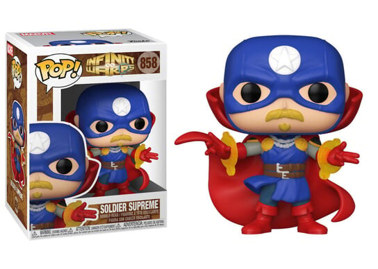 Funko POP! Infinity Warps, коллекционная фигурка, Marvel, Soldier Supreme
Funko POP! Infinity Warps, коллекционная фигурка, Marvel, Soldier Supreme