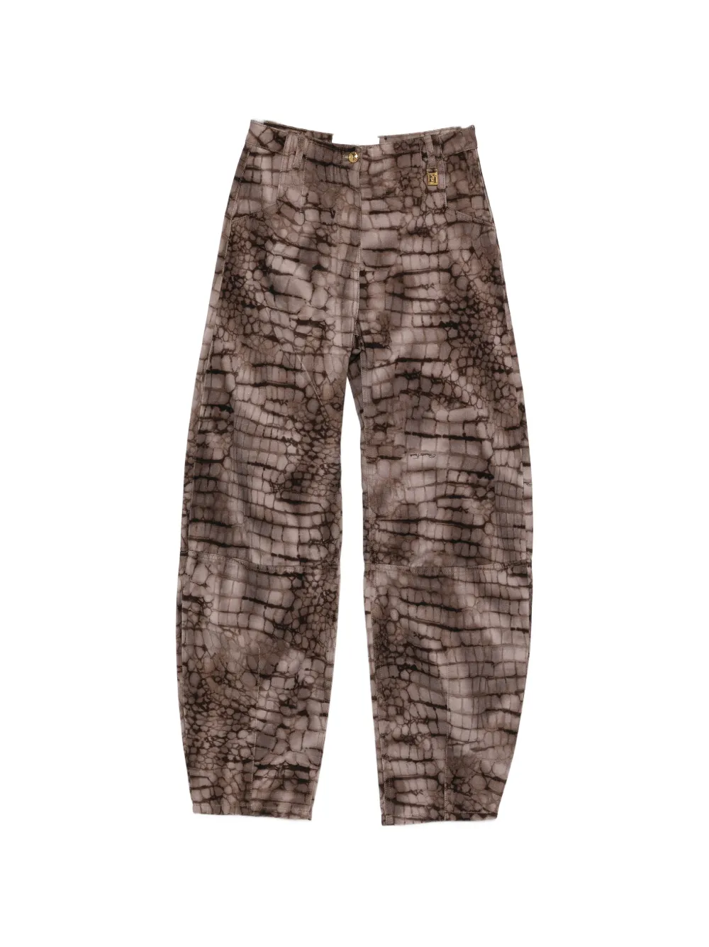 Джинсы с эффектом крокодиловой кожи Elisabetta Franchi, коричневый
Джинсы с эффектом крокодиловой кожи Elisabetta Franchi, коричневый