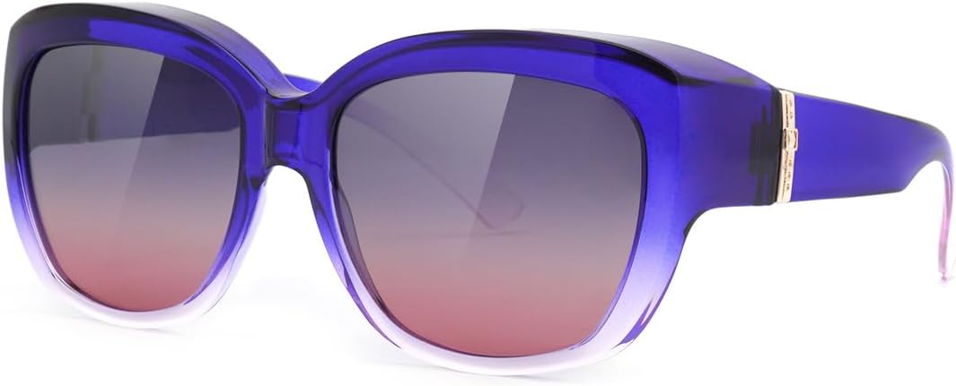 Солнцезащитные очки Meeloog Fit Over Glasses для женщин, увеличенные поляризованные солнцезащитные очки, надеваемые поверх обычных очков, солнцезащитные очки для вождения MST6494, Gradient Light Blue Purple Lens
Солнцезащитные очки Meeloog Fit Over Glasses для женщин, увеличенные поляризованные солнцезащитные очки, надеваемые поверх обычных очков, солнцезащитные очки для вождения MST6494, Gradient Light Blue Purple Lens