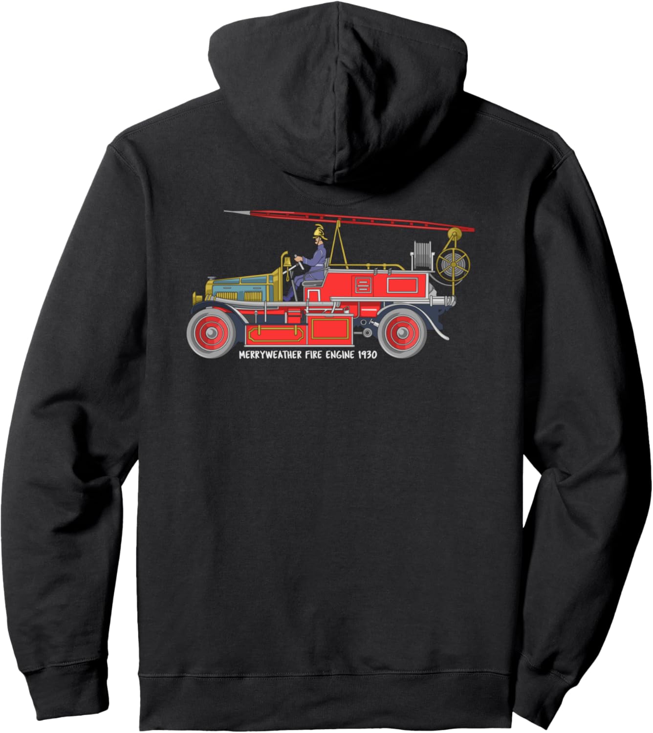 Пожарная машина Merry Weather 1930 года, старая толстовка пожарного Old Vintage Car, черный
Пожарная машина Merry Weather 1930 года, старая толстовка пожарного Old Vintage Car, черный
