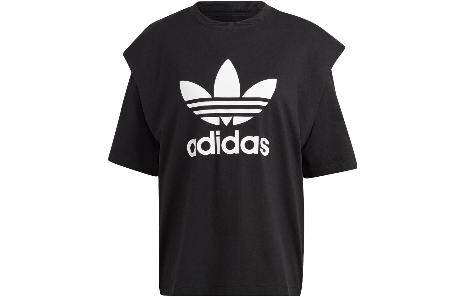 Футболка с большими плечами Adidas Originals с логотипом, цвет Black
Футболка с большими плечами Adidas Originals с логотипом, цвет Black