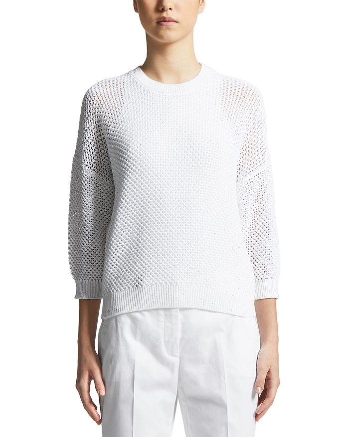 Вязаный джемпер с рукавом 3/4 Peserico, белый
Вязаный джемпер с рукавом 3/4 Peserico, белый