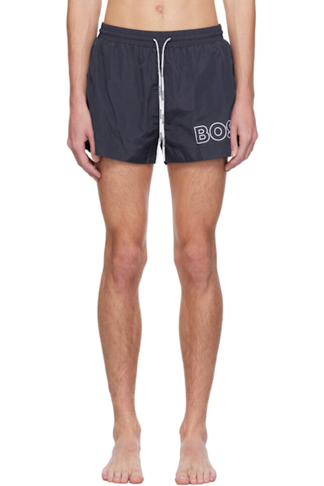 Плавки-шорты с логотипом Navy Outline BOSS
Плавки-шорты с логотипом Navy Outline BOSS