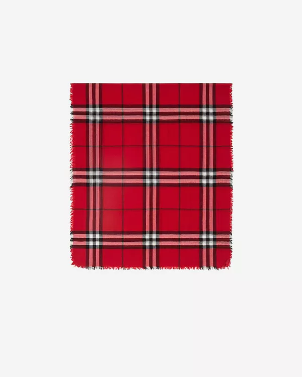 Широкий клетчатый шерстяной шарф Burberry, красный
Широкий клетчатый шерстяной шарф Burberry, красный