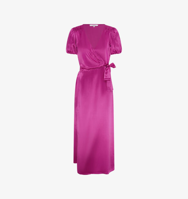 Платье макси из атласа цвета цитрина с рукавами-фонариками Omnes, пурпурный
Платье макси из атласа цвета цитрина с рукавами-фонариками Omnes, пурпурный