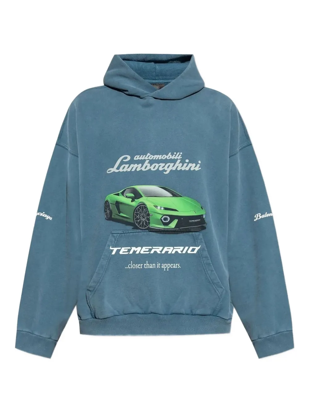 Толстовка с принтом автомобиля Lamborghini и деталями колес BALENCIAGA, синий
Толстовка с принтом автомобиля Lamborghini и деталями колес BALENCIAGA, синий