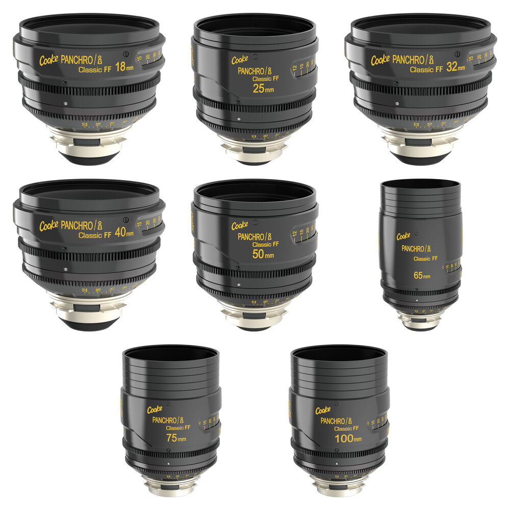 Cooke Panchro/i Classic Full-Frame 8-Lens Set (Feet)
Cooke Panchro/i Classic Full-Frame 8-Lens Set (Feet)