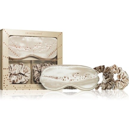 Набор Golden Silk Eye Mask & Scrunchies Crystallove — шелковый материал, золотистый цвет, включает маску для глаз и резинки для волос.
Набор Golden Silk Eye Mask & Scrunchies Crystallove — шелковый материал, золотистый цвет, включает маску для глаз и резинки для волос.