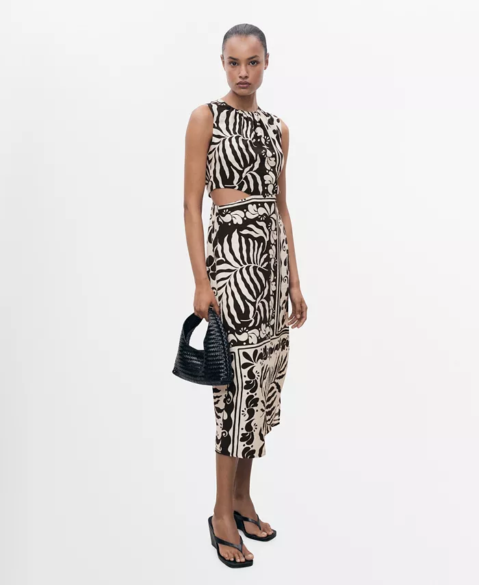 Женское платье миди с вырезом MANGO, черный
Женское платье миди с вырезом MANGO, черный