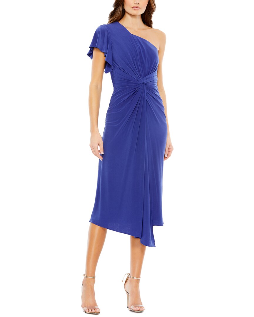 Платье миди с одним плечом Mac Duggal, синий
Платье миди с одним плечом Mac Duggal, синий
