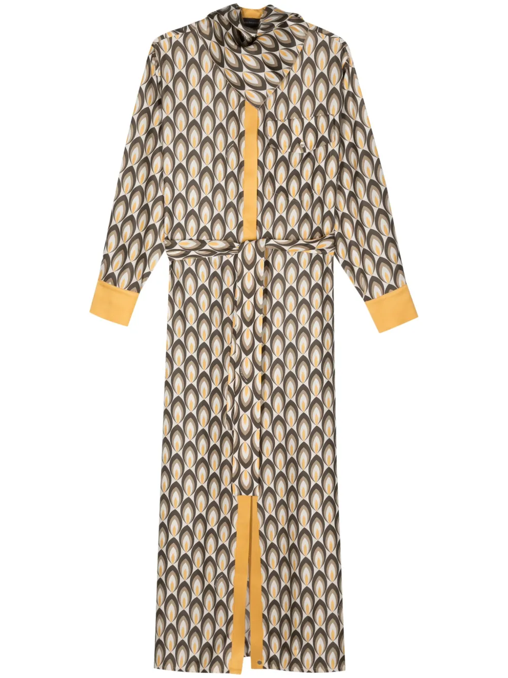 Шелковое платье макси с геометричным узором Lorena Antoniazzi, нейтральный
Шелковое платье макси с геометричным узором Lorena Antoniazzi, нейтральный