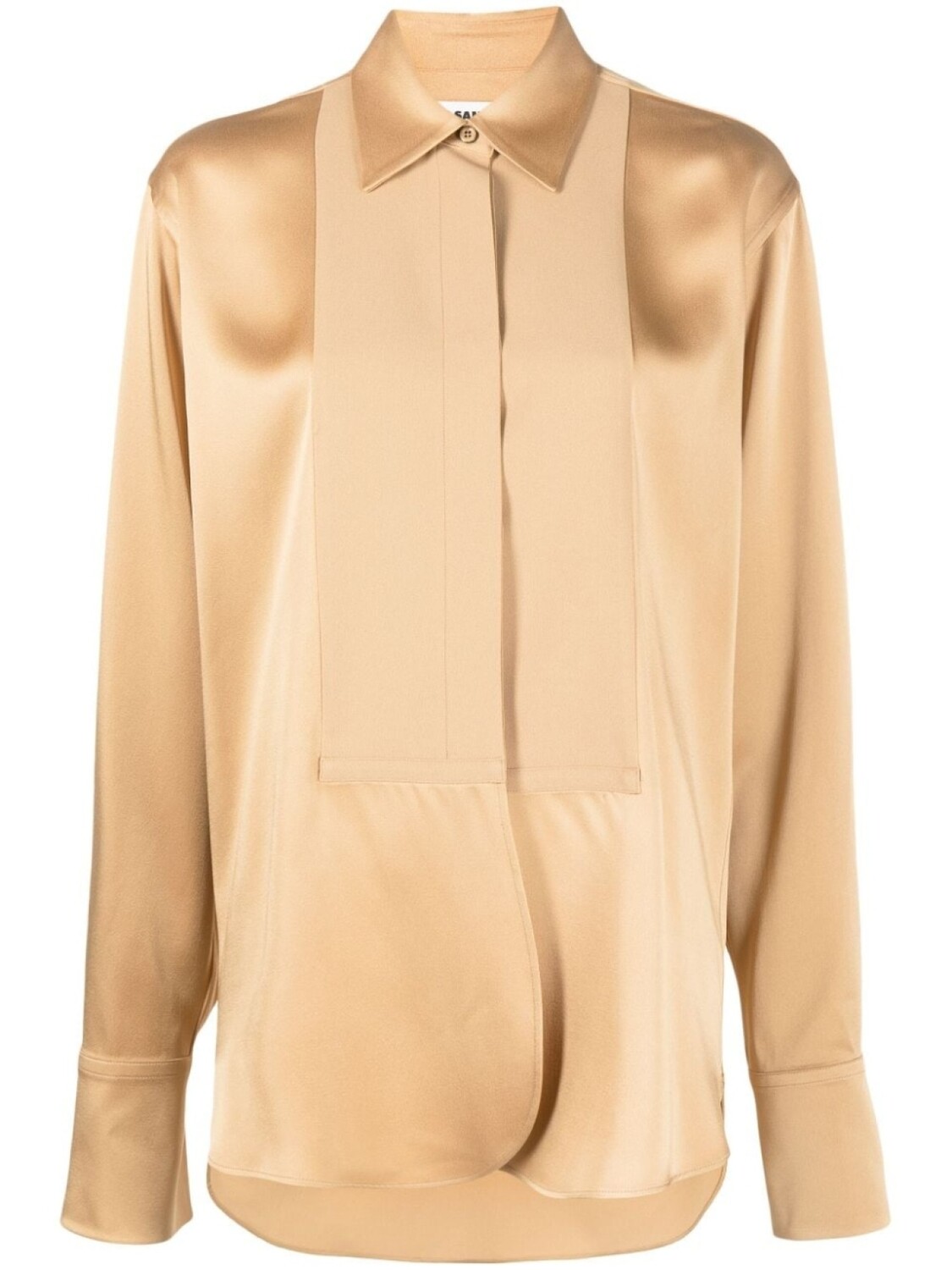 Jil Sander атласная рубашка, коричневый
Jil Sander атласная рубашка, коричневый