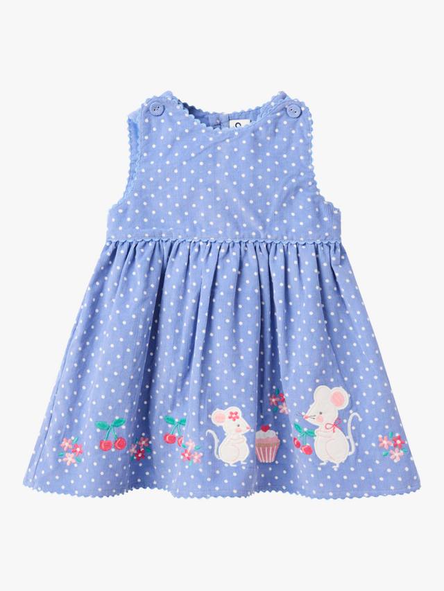 Детский комплект из платья и топа с аппликацией из хлопкового вельвета JoJo Maman Bébé, Blue
Детский комплект из платья и топа с аппликацией из хлопкового вельвета JoJo Maman Bébé, Blue