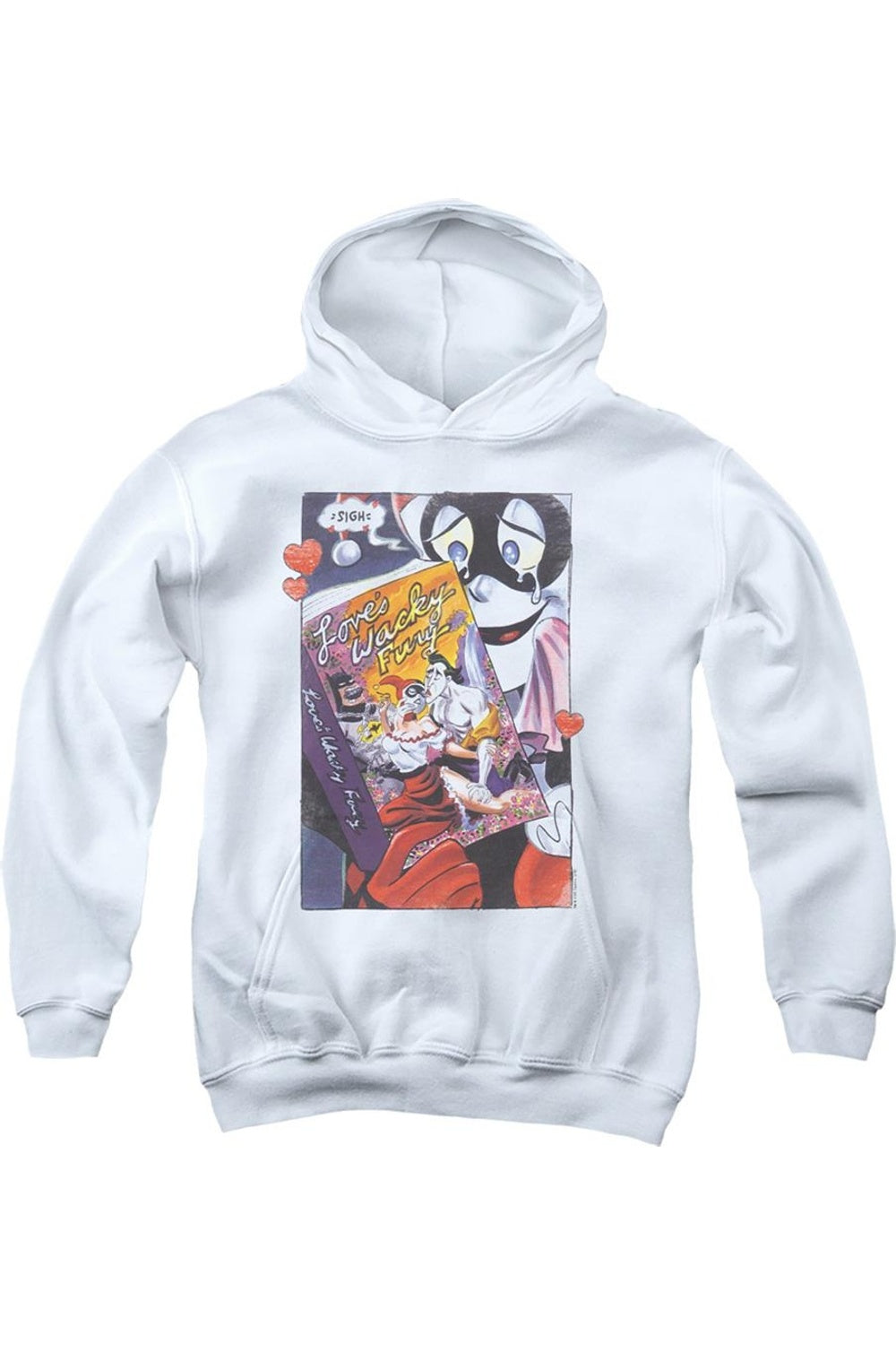 Бэтмен любит безумную ярость молодежная толстовка с капюшоном Gildan, белый
Бэтмен любит безумную ярость молодежная толстовка с капюшоном Gildan, белый