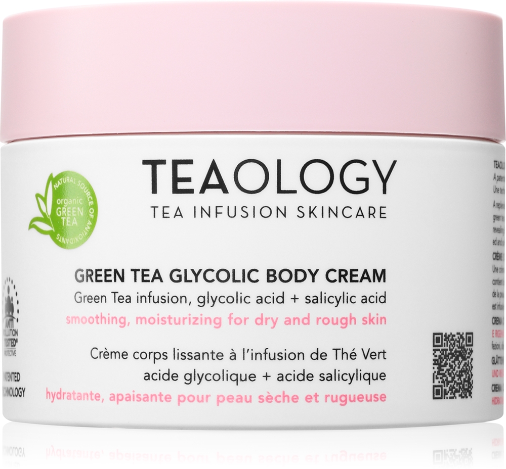 Гликолевый крем для тела с зеленым чаем, увлажняющий крем для тела с разглаживающим эффектом Teaology, 260 мл
Гликолевый крем для тела с зеленым чаем, увлажняющий крем для тела с разглаживающим эффектом Teaology, 260 мл