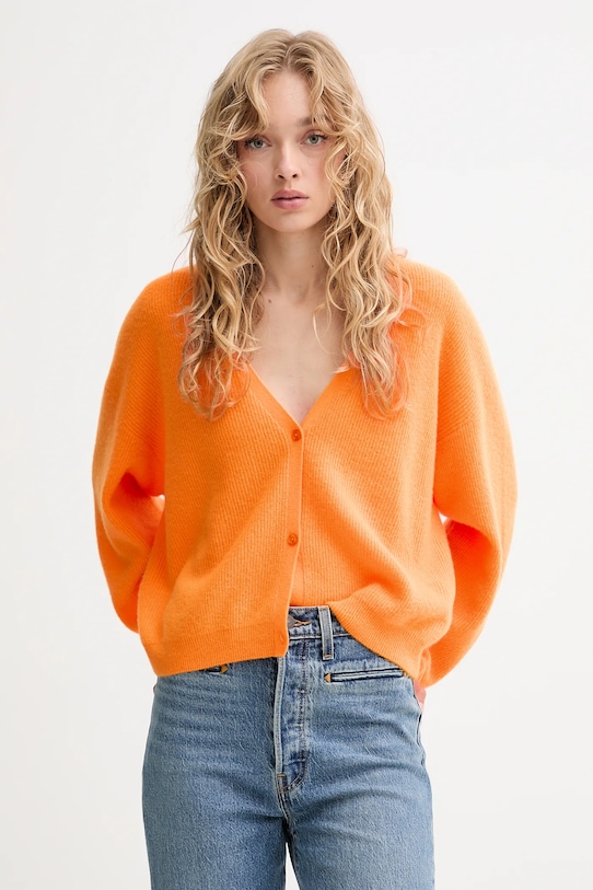 Шерстяной кардиган American Vintage, оранжевый
Шерстяной кардиган American Vintage, оранжевый