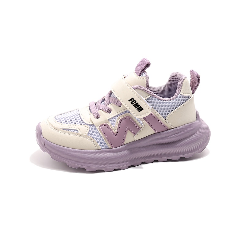 Нескользящая и дышащая детская обувь для повседневной носки FCMM, фиолетовый 
Нескользящая и дышащая детская обувь для повседневной носки FCMM, фиолетовый