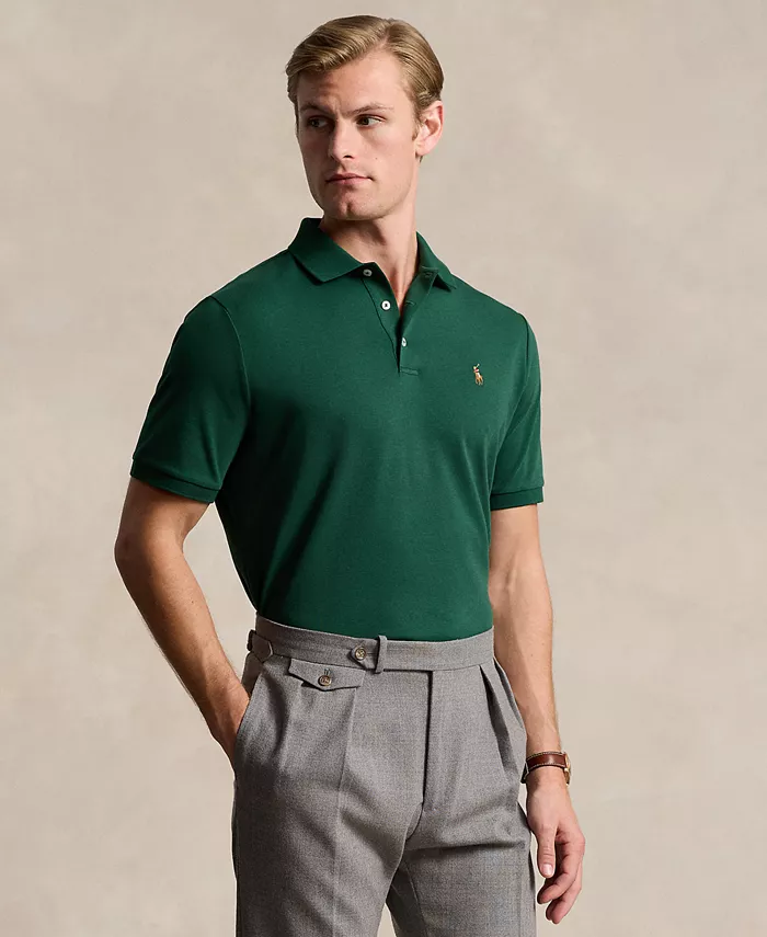 Мужская поло Slim Fit из мягкого хлопка по индивидуальному заказу Polo Ralph Lauren, зеленый
Мужская поло Slim Fit из мягкого хлопка по индивидуальному заказу Polo Ralph Lauren, зеленый