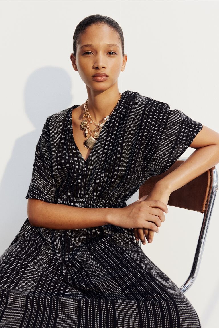 Платье-Кафтан на завязках H&M, черный
Платье-Кафтан на завязках H&M, черный