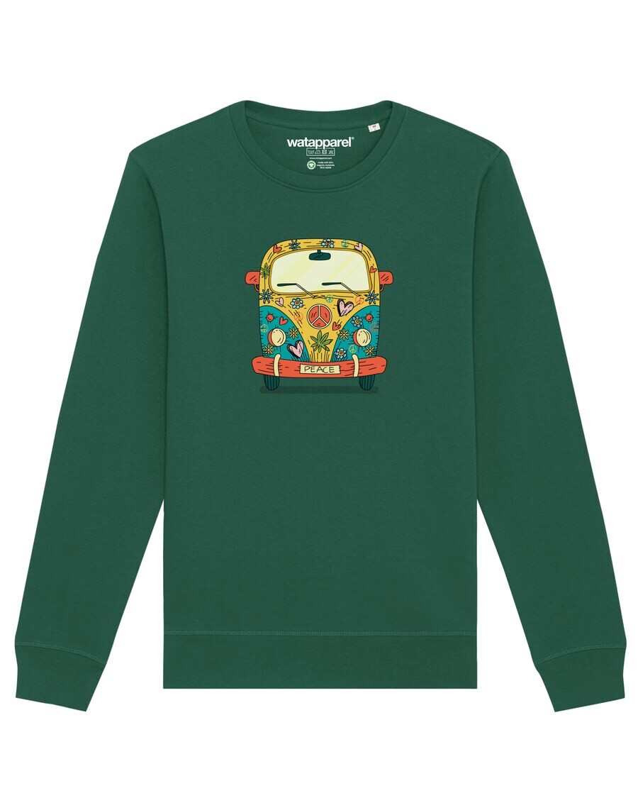 Свитер Watapparel Sweatshirt Hippies Bus, темно-зеленый
Свитер Watapparel Sweatshirt Hippies Bus, темно-зеленый