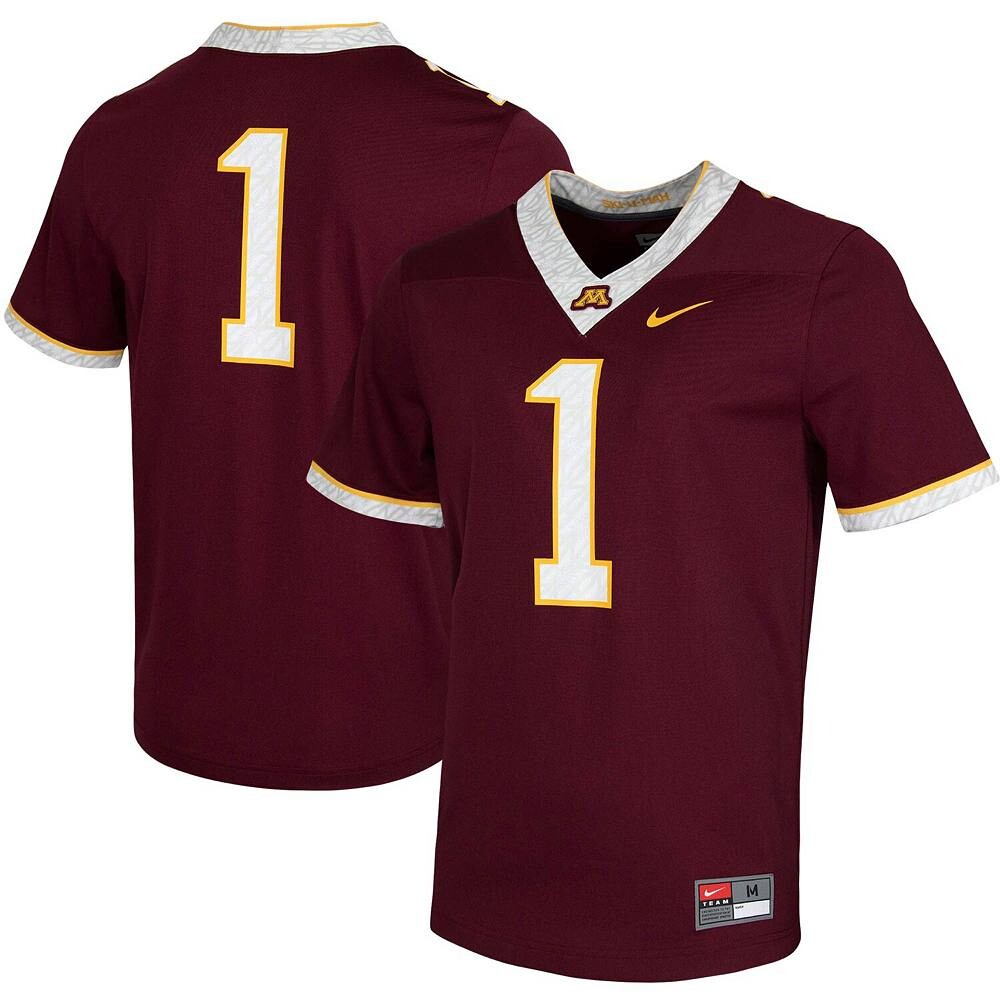 Мужское джерси Nike #1 Maroon Minnesota Golden Gophers Untouchable Game, цвет Min Red
Мужское джерси Nike #1 Maroon Minnesota Golden Gophers Untouchable Game, цвет Min Red
